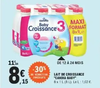 E.Leclerc Lait de croissane "candia baby" offre