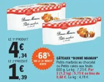 E.Leclerc Gâteaux "bonne maman" offre