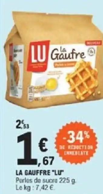 E.Leclerc La gauffre "lu" offre