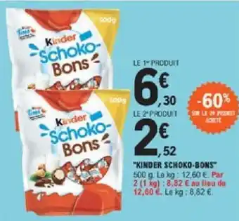 E.Leclerc "kinder schoko-bons" offre