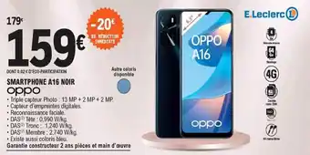 E.Leclerc Smartphone A16 noir offre