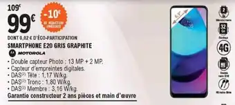 E.Leclerc Smartphone E20 gris graphite offre