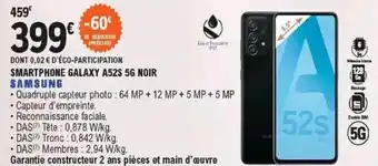 E.Leclerc Smartphone galaxy A525 5G noir offre