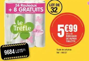 24 + 8 rouleaux de papier toilette