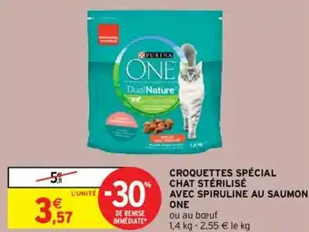 Intermarché Croquettes spécial chat stérilisé offre
