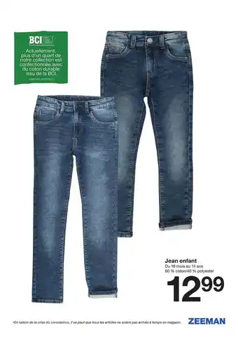 Zeeman Jean Enfant offre