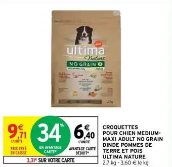 Intermarché Croquettes pour chien medium-maxi adulte no grain offre