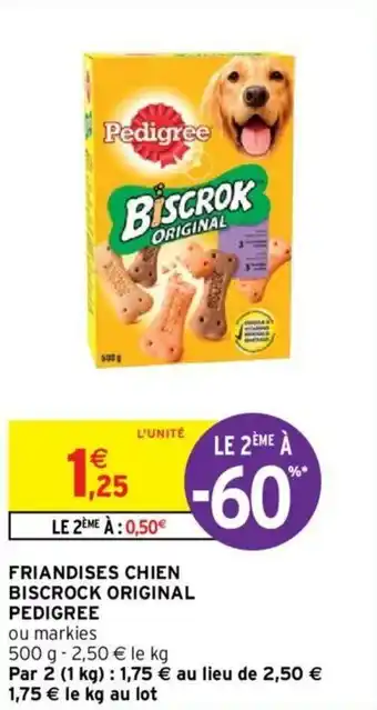 Friandises chien biscrock original pedigree