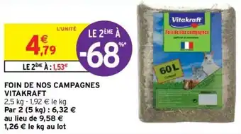 Intermarché Foin de nos campagnes vitakraft offre