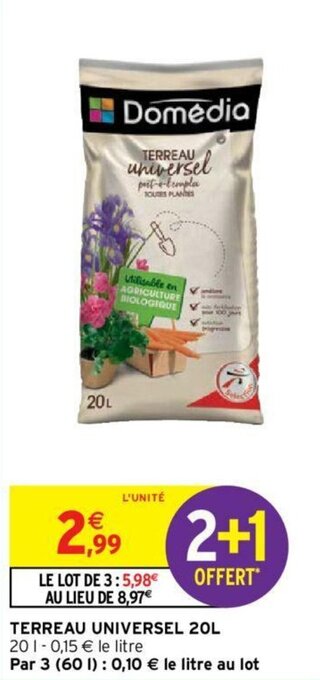 Intermarché Terreau universel 20L offre