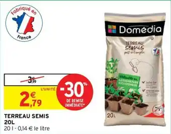 Intermarché Terreau semis 20L offre