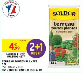 Intermarché Terreau toutes plantes 35L offre