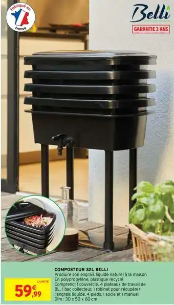 Composteur 32L Belli