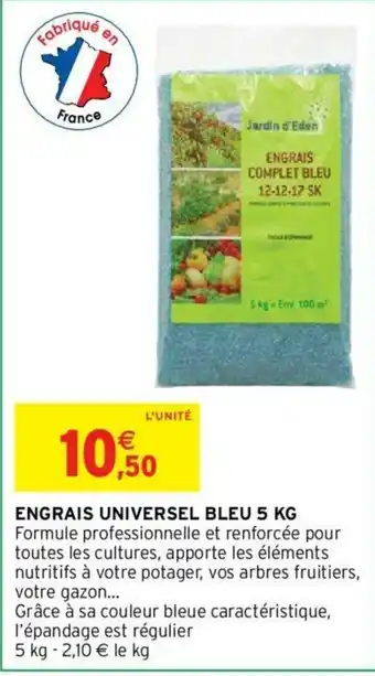 Intermarché Engrais Universel Bleu 5 KG offre