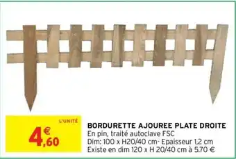 Bordurette Ajouree Plate Droite
