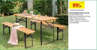 Intermarché Set Bavarois 180 x 60 cm offre
