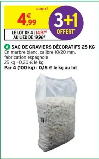 Sac de Graviers Décoratifs 25 kg