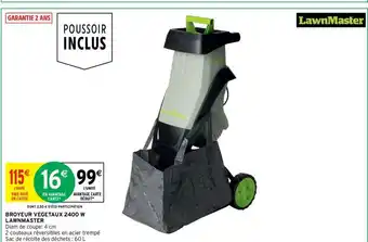 Intermarché Broyeur Vegetaux 2400w offre