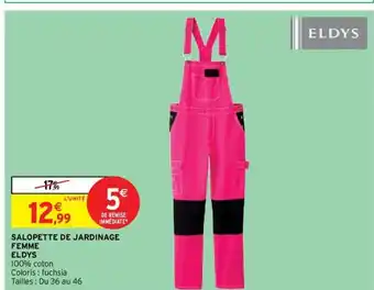 Intermarché Salopette de Jardinage Femme offre