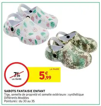 Sabots Fantaisie Enfant