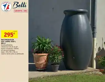 Recuperateur Eau Jarre 1000L