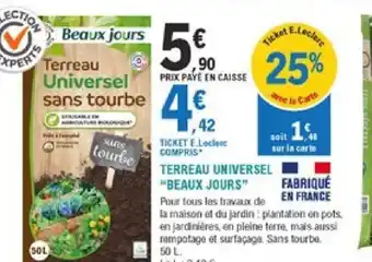 E.Leclerc Jardi Terreau Universel offre