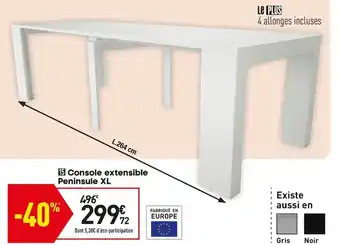 Conforama Console Extensible offre
