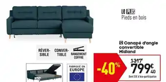 Conforama Canapé d'Angle Convertible offre