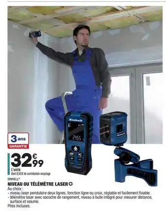 ALDI Niveau Ou Télémètre Laser Einhell offre