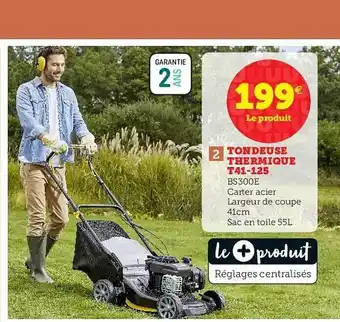 Hyper U Tondeuse Thermique T41-125 offre