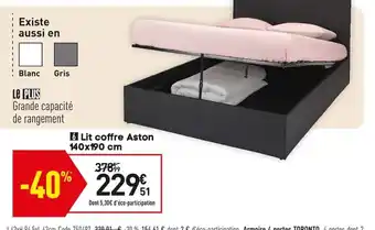 Conforama Lit Coffre Aston offre