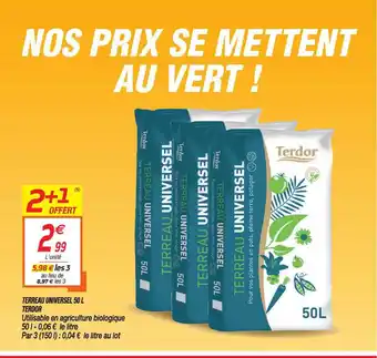 Netto Terreau Universel 50 L Terdor offre