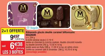 Migros Bâtonnets glacés double caramel billionaire offre
