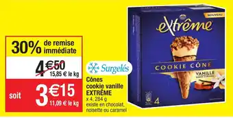 Migros Cones cookie vanille offre