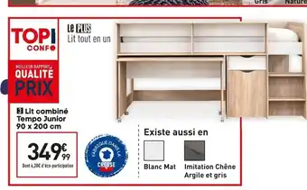 Conforama Lit Combiné Tempo Junior offre