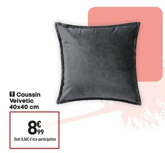 Conforama Coussin Velvetic offre