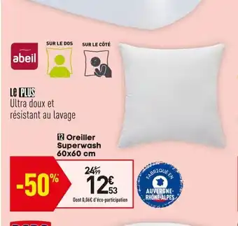 Conforama Oreiller Superwash offre