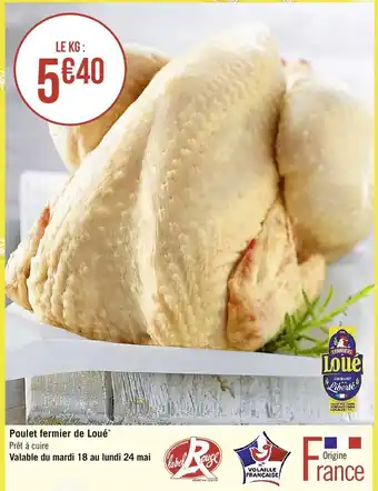 Spar Poulet fermier de Loué offre