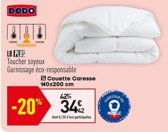 Conforama Couette Caresse offre