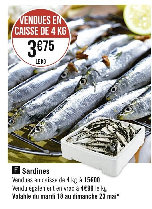 Promo Sardines chez Spar
