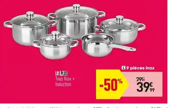 Conforama 9 Pièces Inox offre