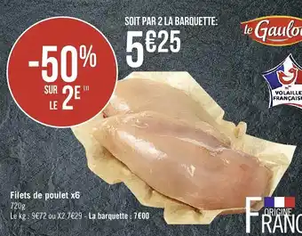 Spar Filets de poulet x6 offre