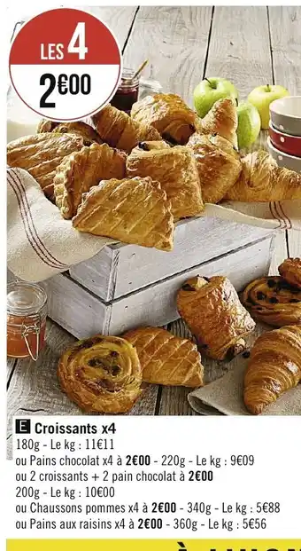 Spar Croissants x4 offre