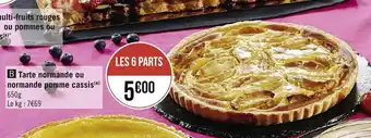 Tarte normande ou normande pomme cassis