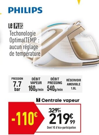 Conforama Centrale Vapeur offre