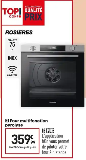 Conforama Four multifonction pyrolyse offre