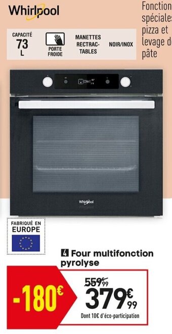 Conforama Four multifonction pyrolyse offre