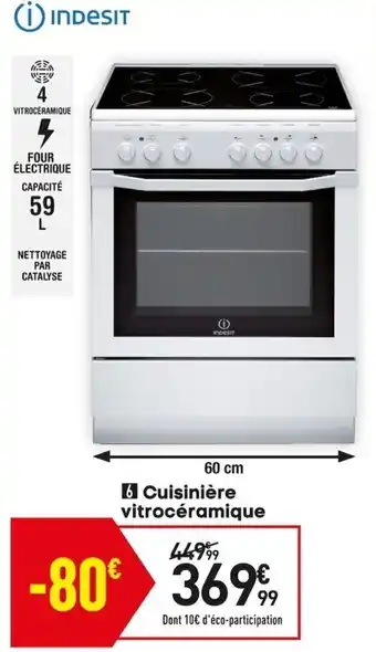 Cuisinière vitrocéramique