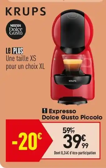 Conforama Expresso Dolce Gusto Piccolo offre