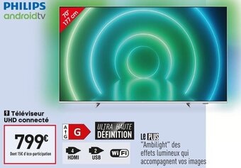 Conforama Téléviseur UHD connecté offre